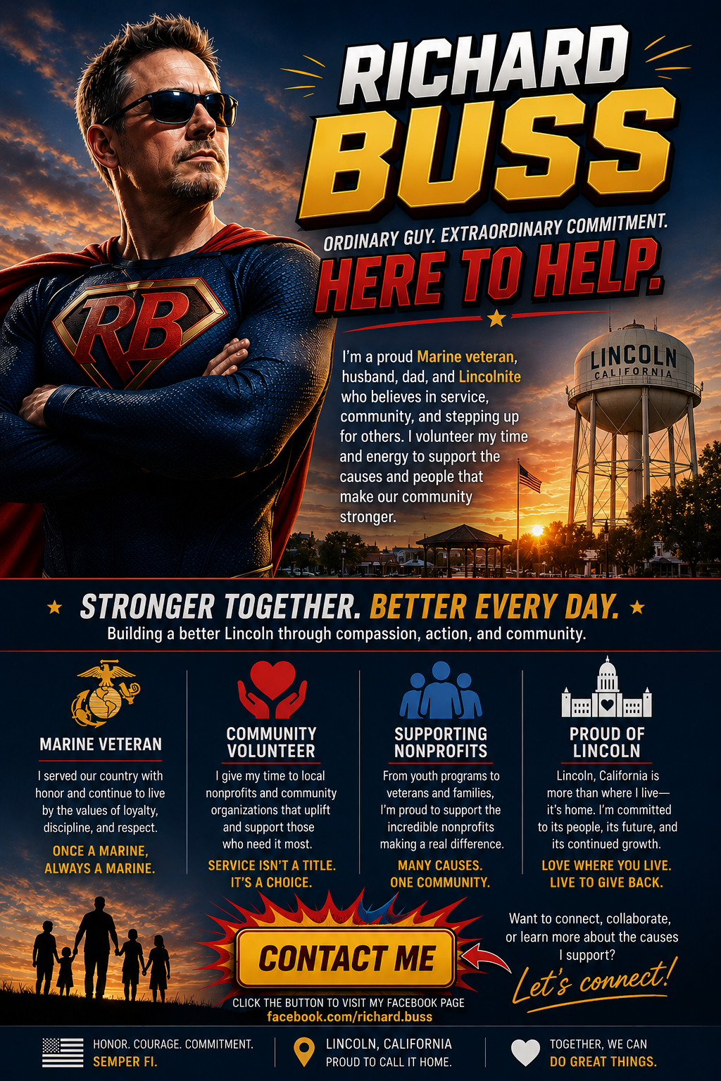 Richard Buss community supporter and Marine veteran